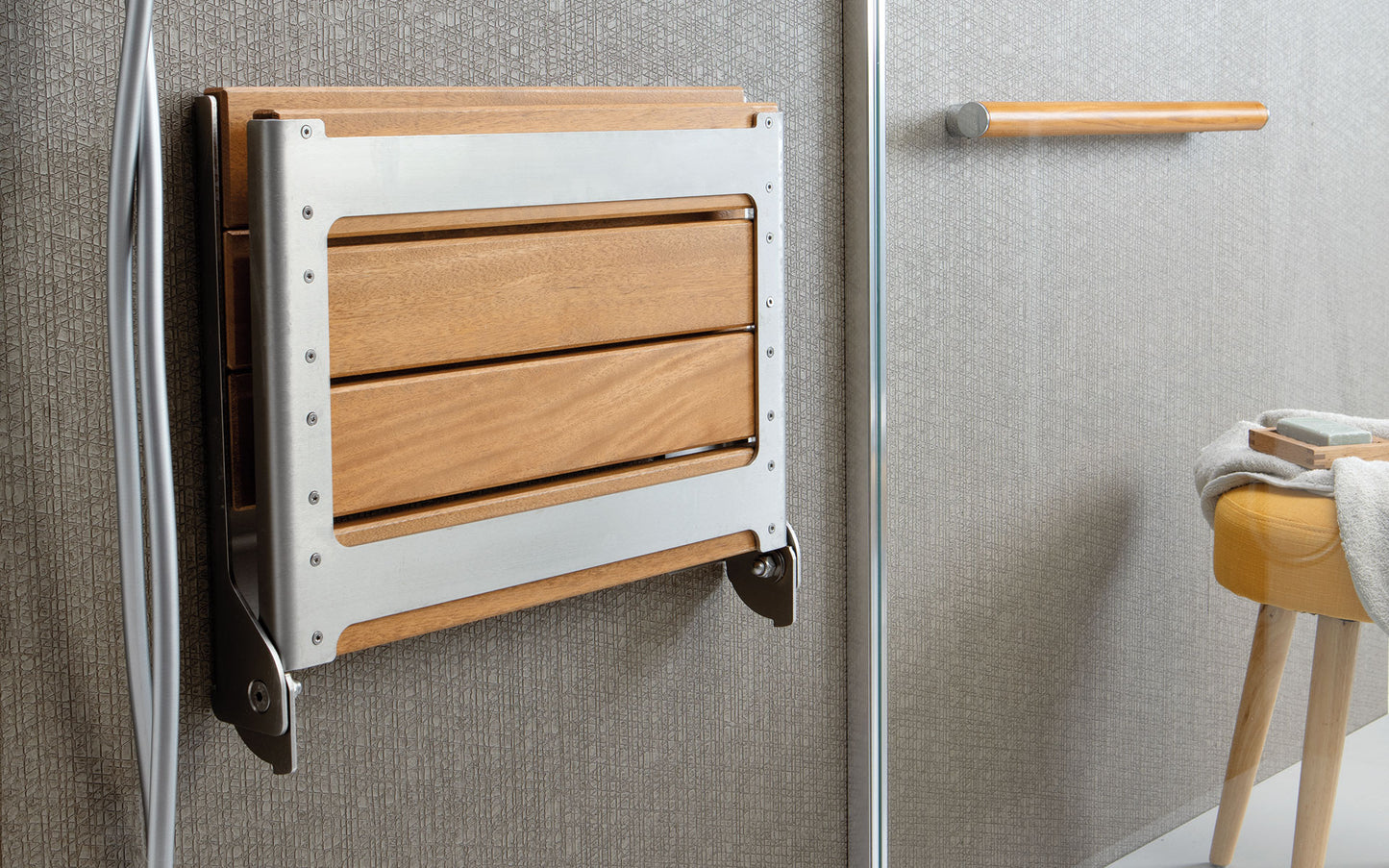 Spa Teak Folding Shower Seat