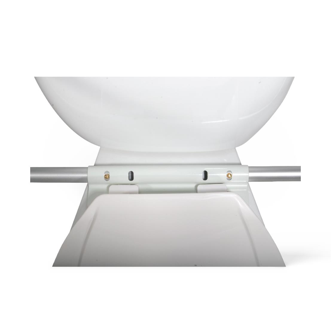 Drive toilet safety frame detail view of padded armrests