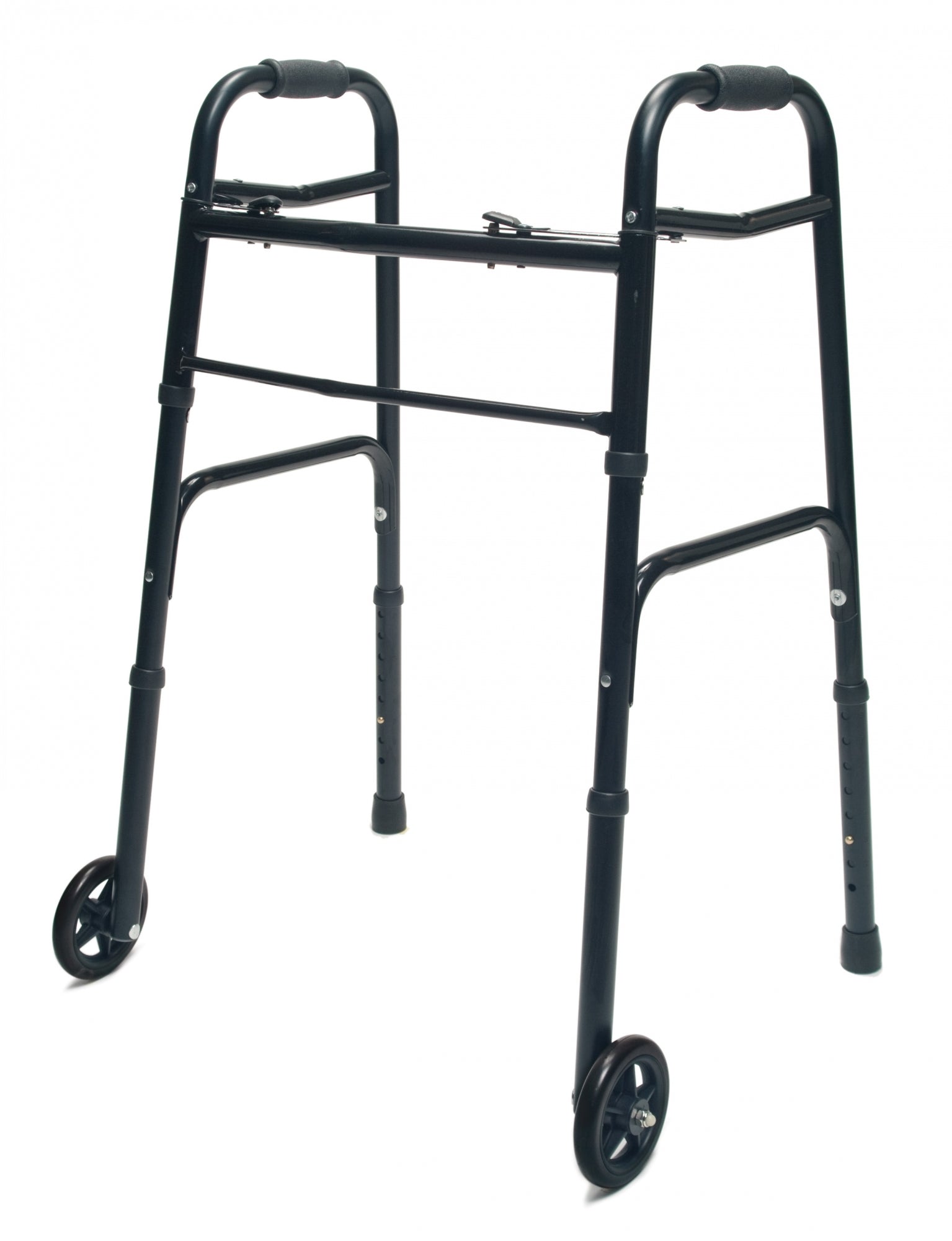 Lumex ColorSelect Adult Walker with Wheels - Black