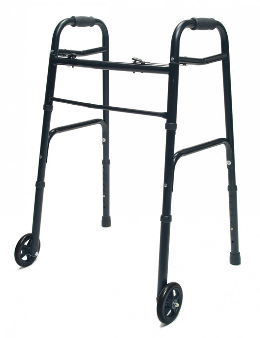 Lumex ColorSelect Adult Walker with Wheels - Black