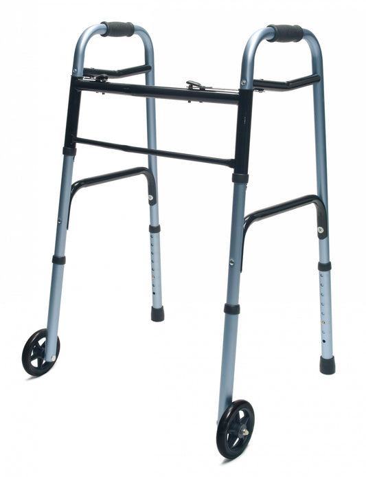 Lumex ColorSelect Adult Walker with Wheels - Blue