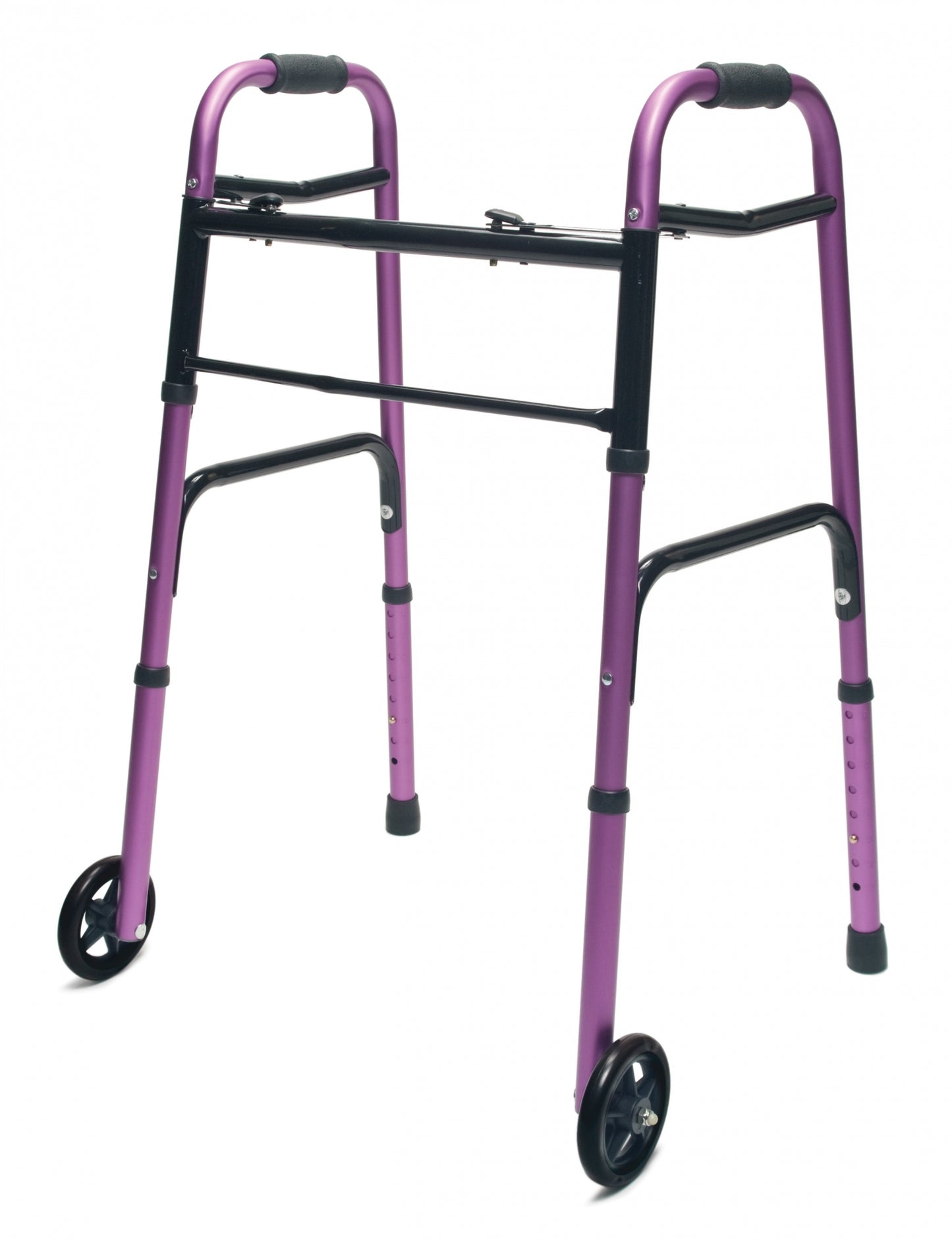 Lumex ColorSelect Adult Walker with Wheels - Plum