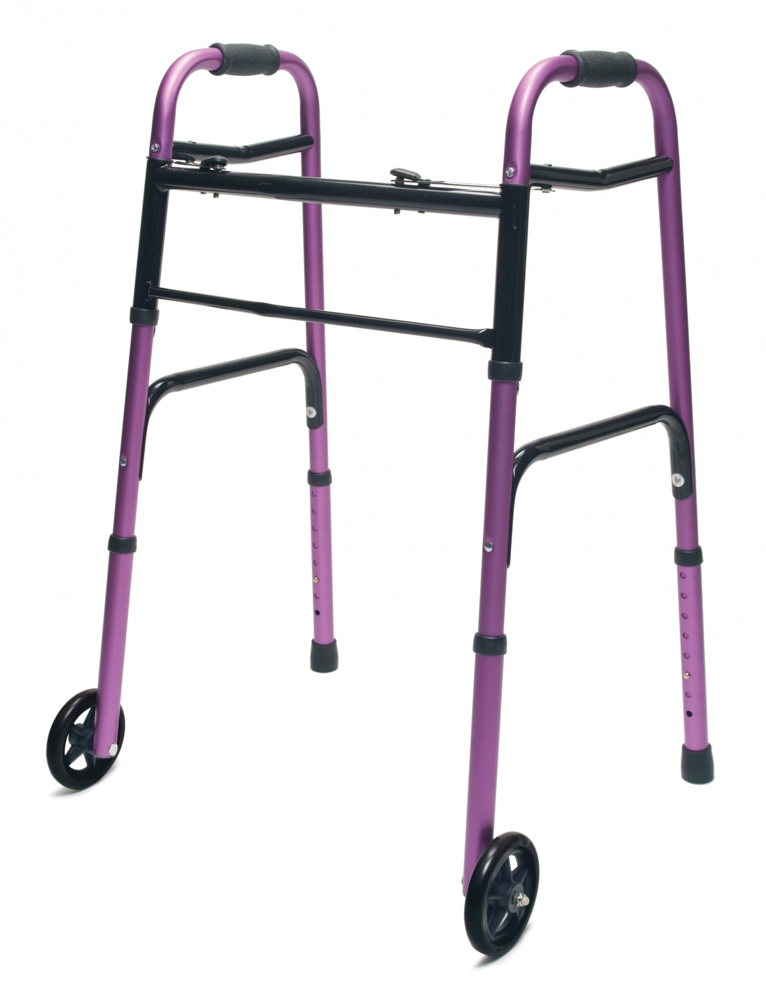 Lumex ColorSelect Adult Walker with Wheels - Plum