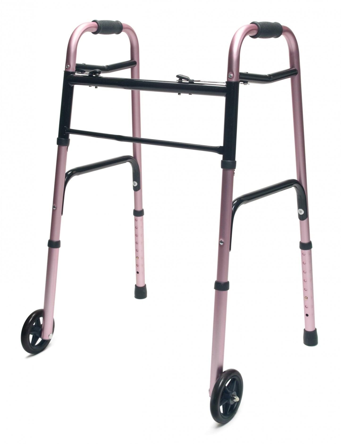 Lumex ColorSelect Adult Walker with Wheels - Pink