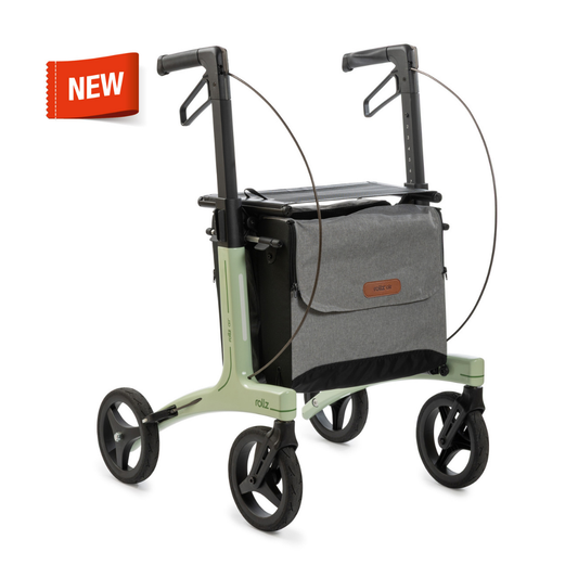 Rollz Air carbon fiber ultralight rollator walker with seat