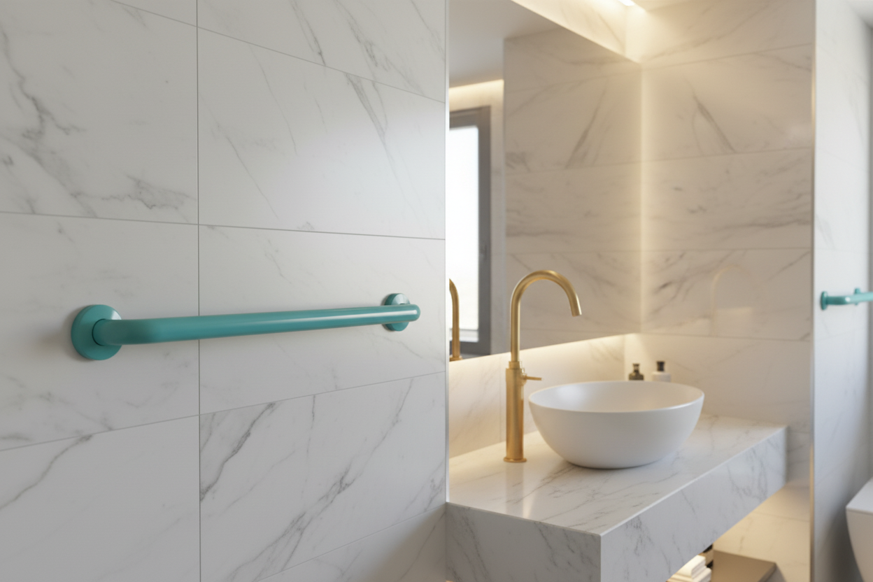 Grab Bar Next to Upscale Sink